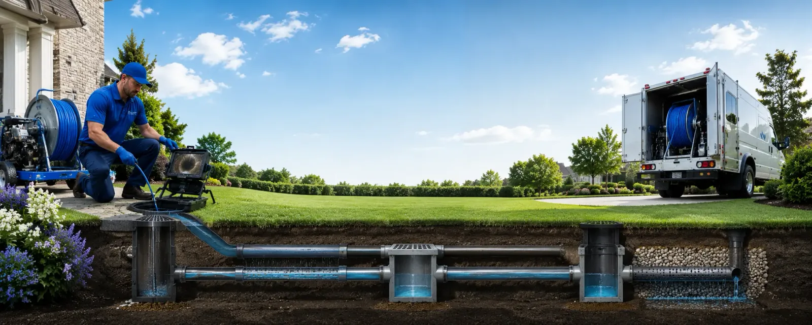 Outdoor drain cleaning information for Gunnison, MS